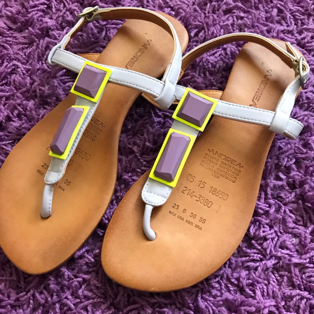 Lilac purple Andrea Sandals